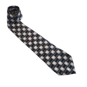 ESPN Golf Tie Necktie 100% Silk Tie by WEMCO New Orleans Black‎ Gray Golf Balls
